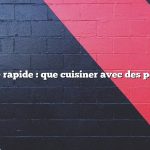 Réponse rapide : que cuisiner avec des pommes ?